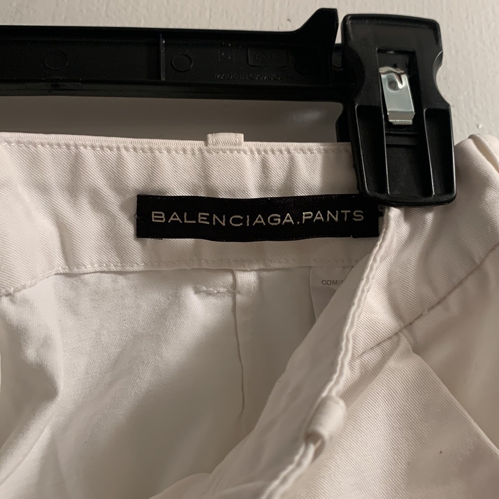 Balenciaga. White dress pants- size 38